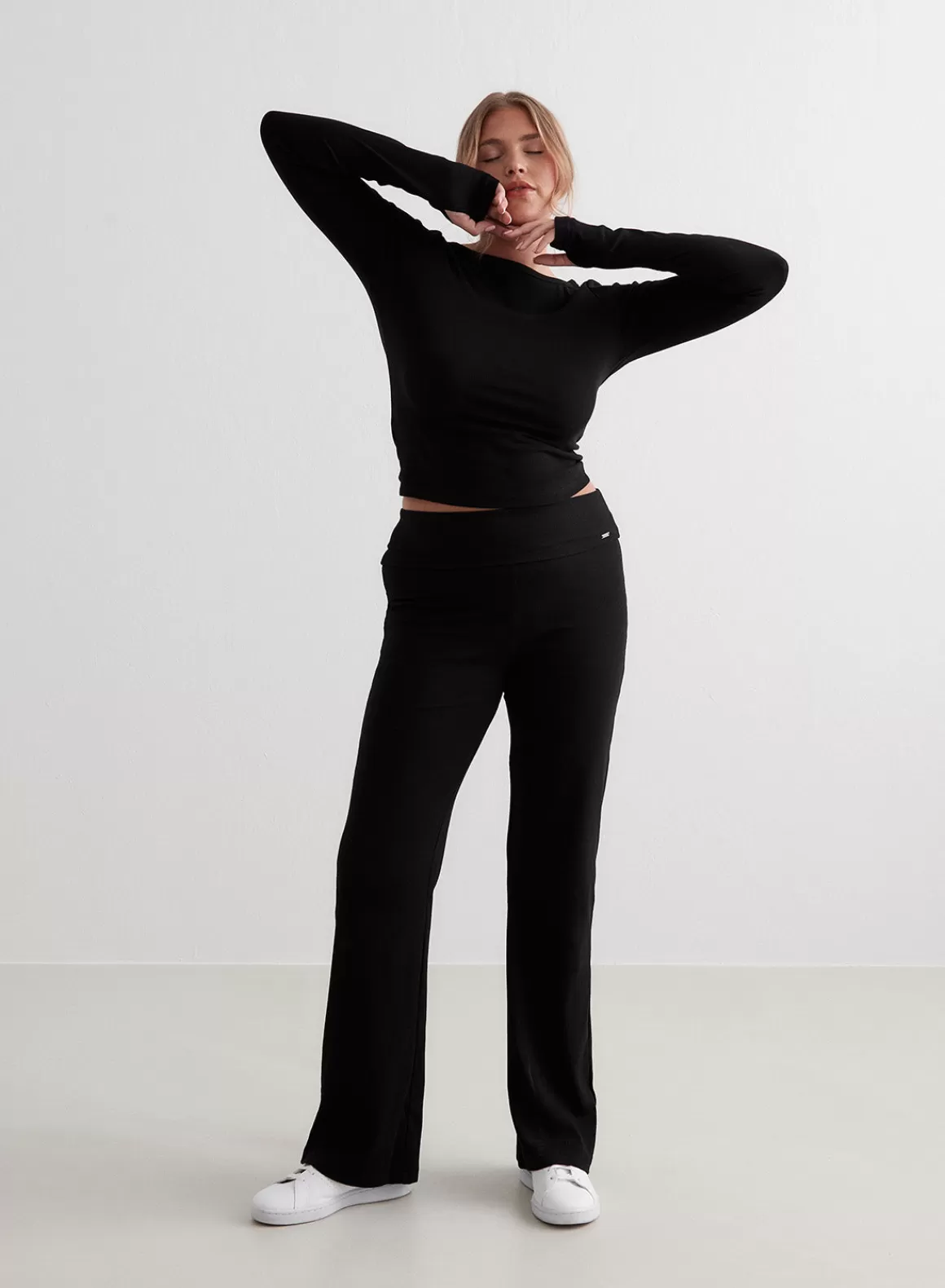 AIM’N Ease Ribbed Long Sleeve Top