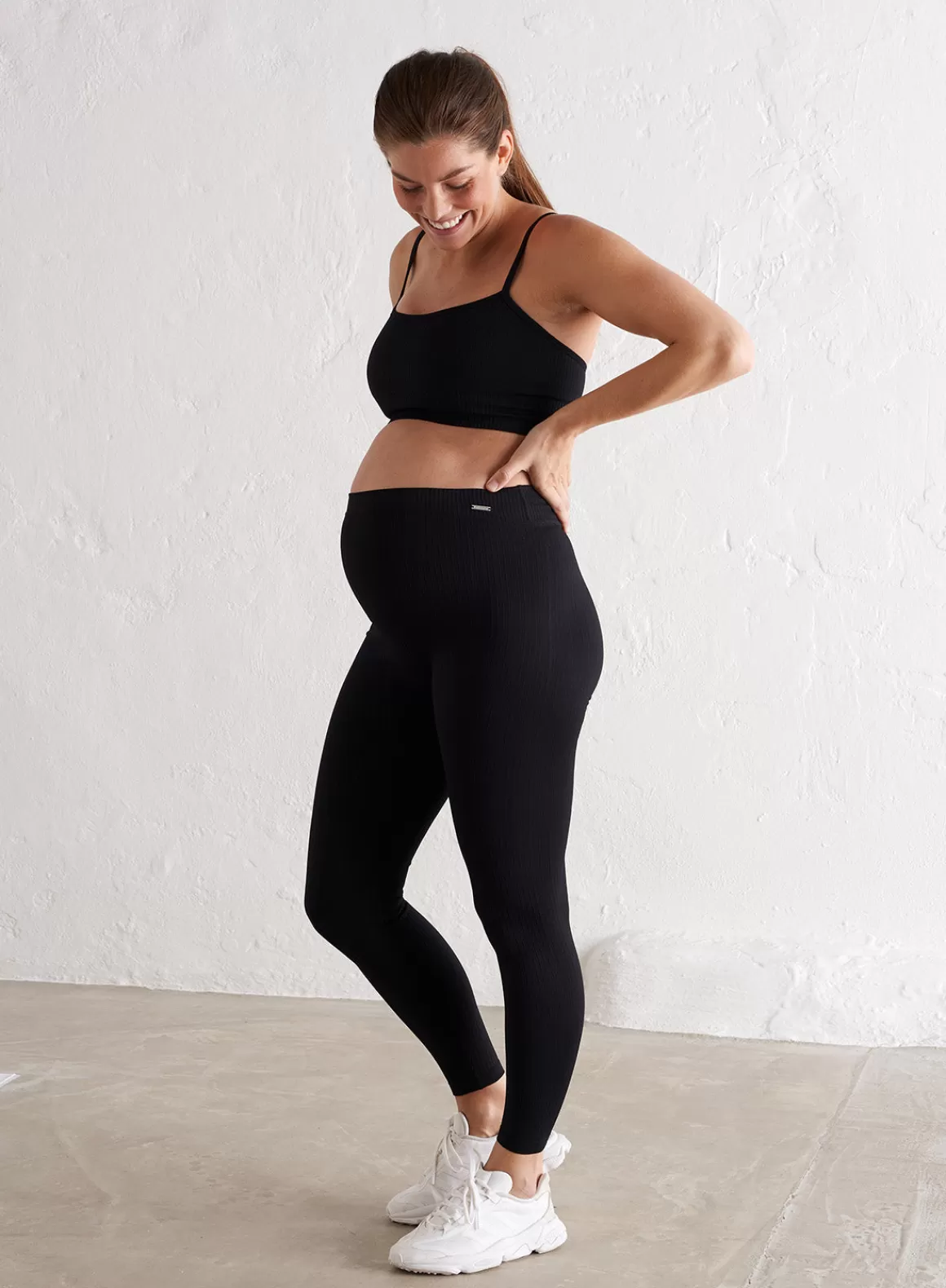 AIM’N Maternity Ribbed Seamless Tights