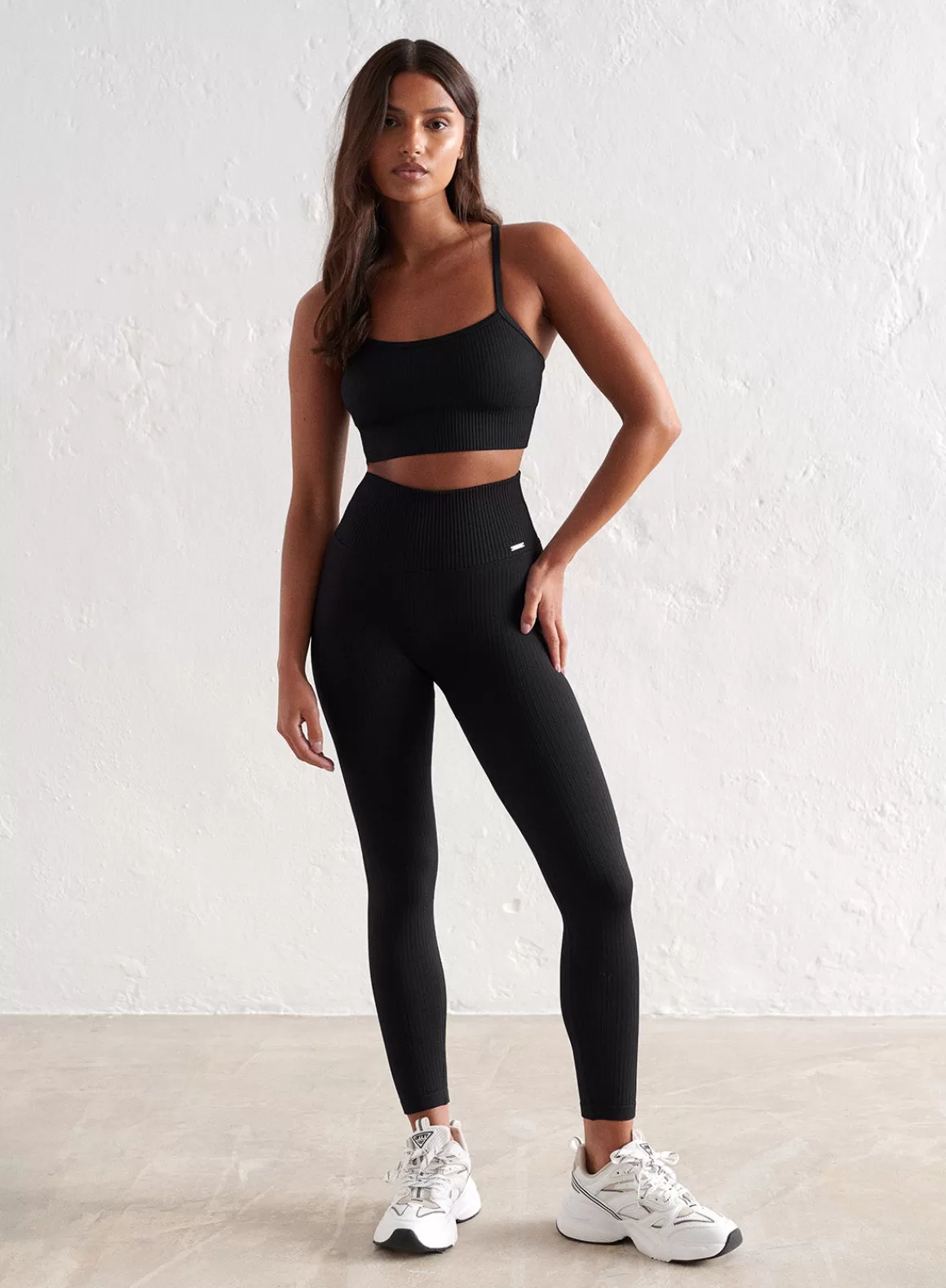 AIM’N Ribbed Seamless Petite Tights