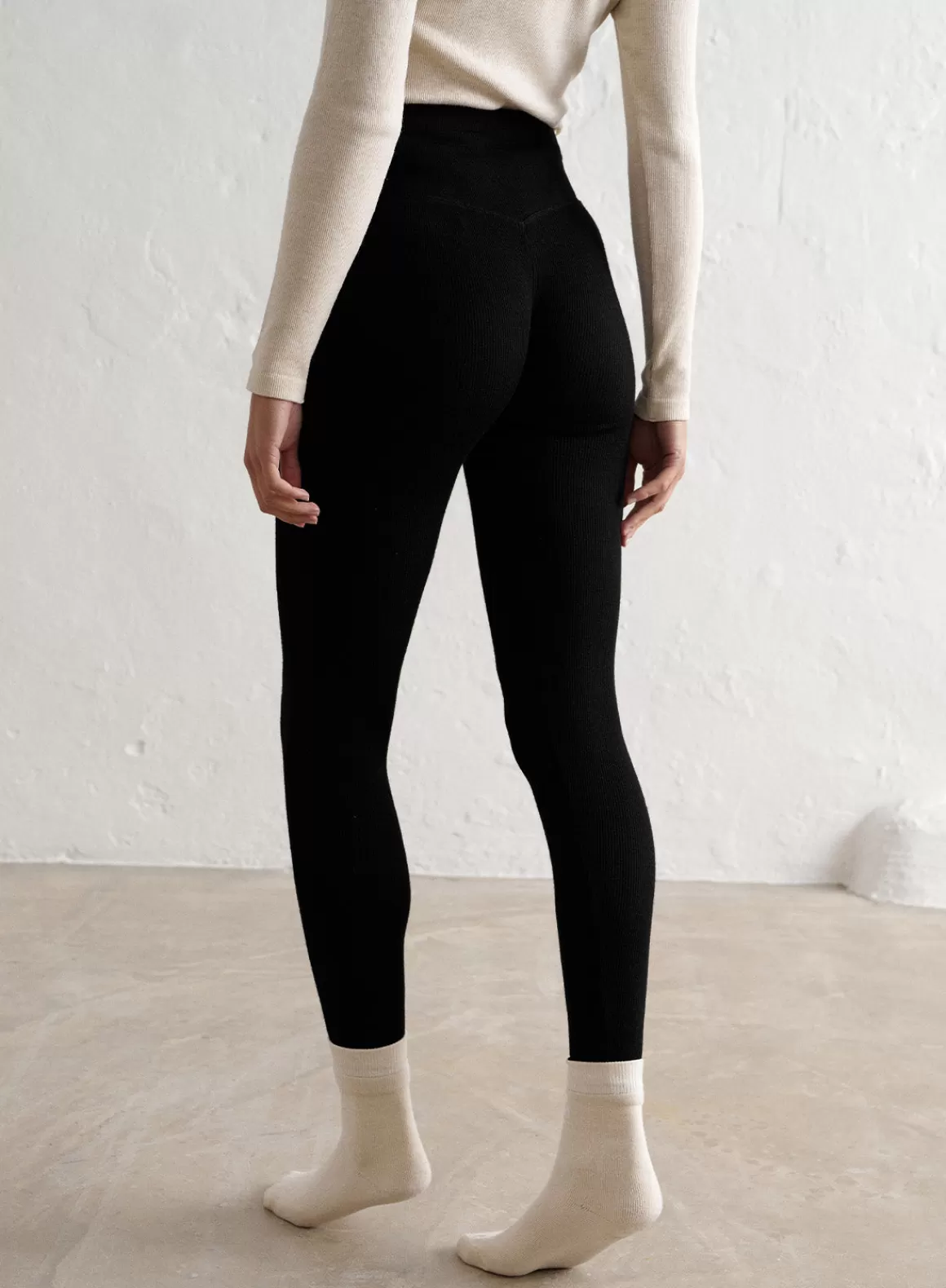 AIM’N Ribbed Wool Leggings