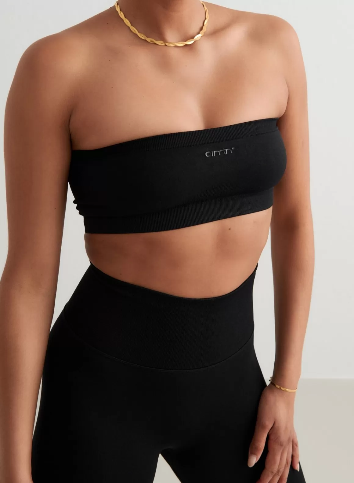 AIM’N Black Shape Seamless Bandeau Bra