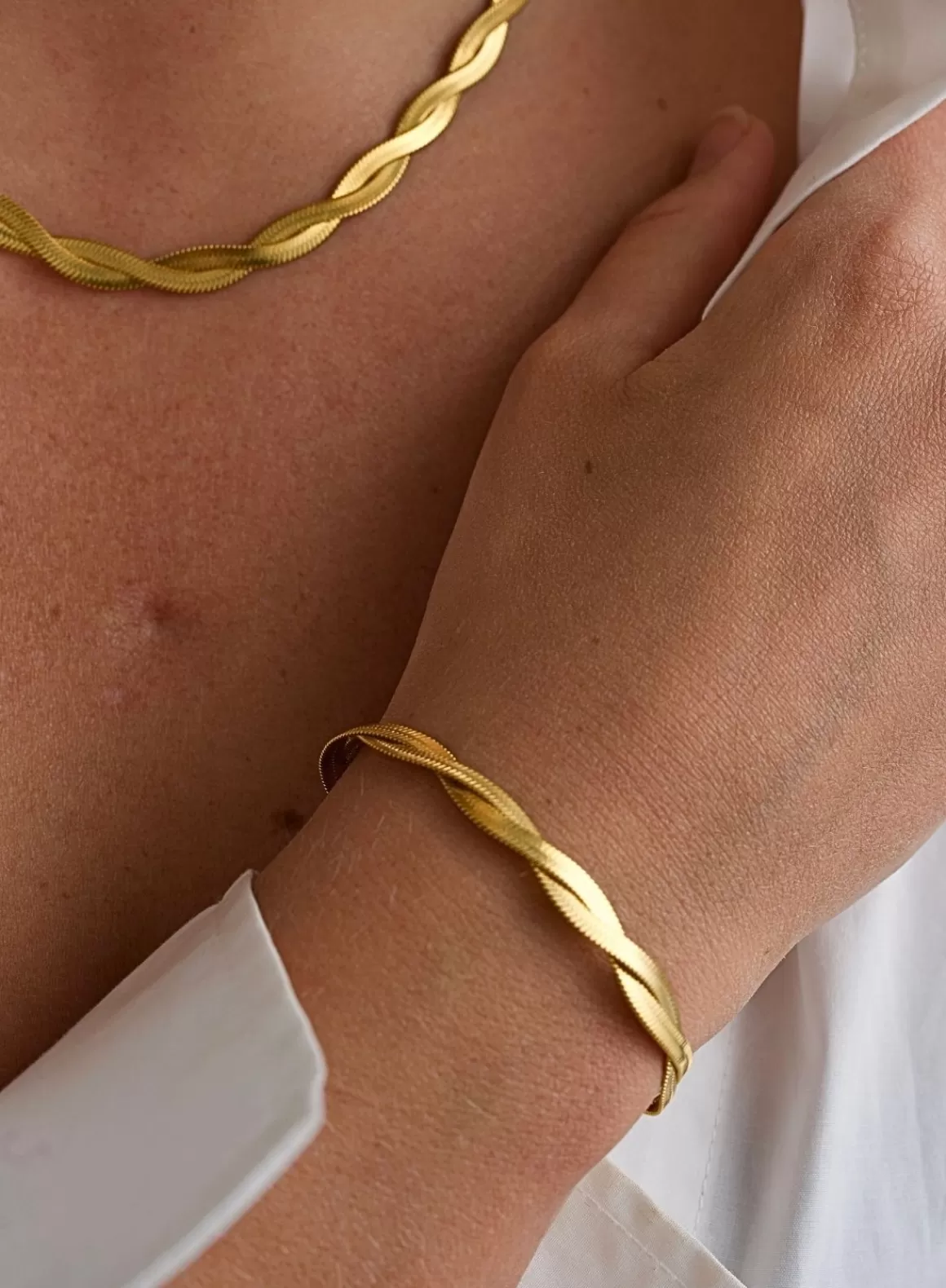 AIM’N Gold Waterproof Braid Bracelet