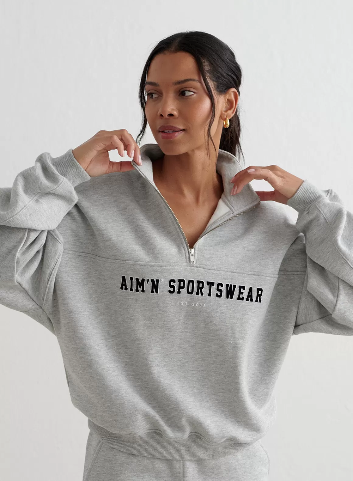 AIM’N Varsity Sweat Half Zip