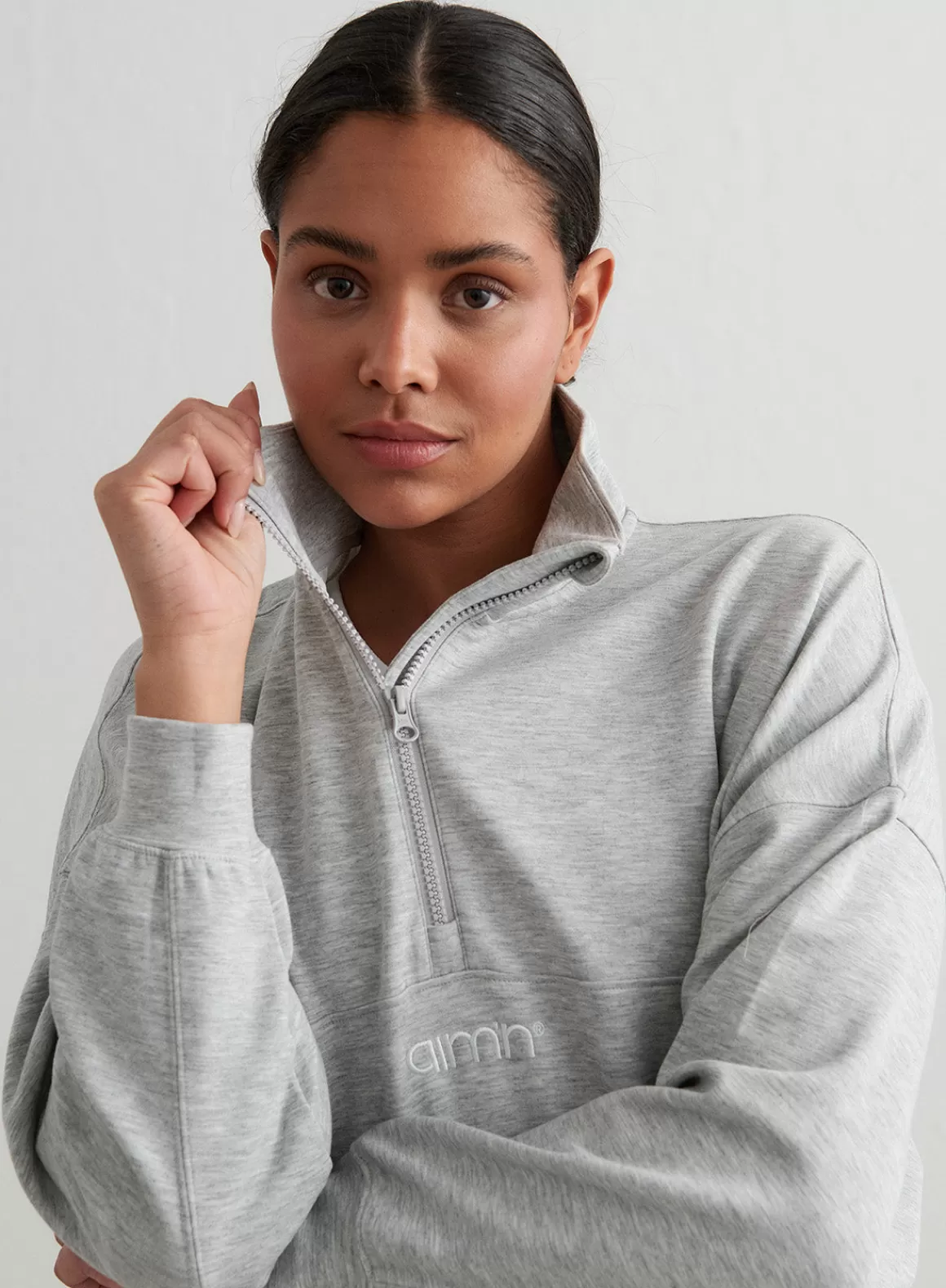 AIM’N Melange Comfy Half Zip