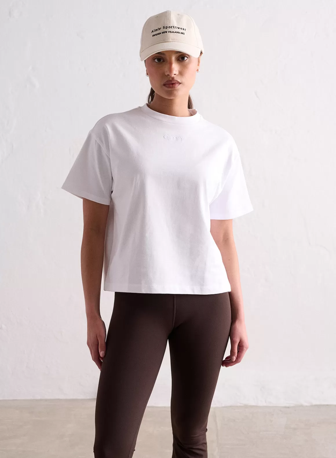 AIM’N White Boxy T-shirt