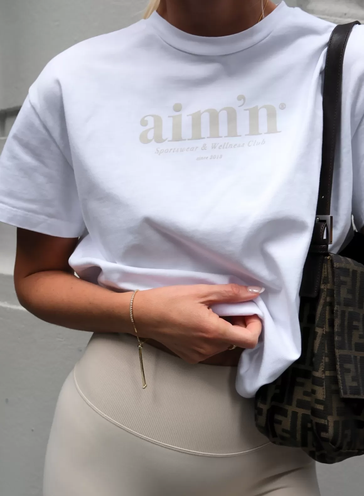 AIM’N White Club Boxy T-Shirt